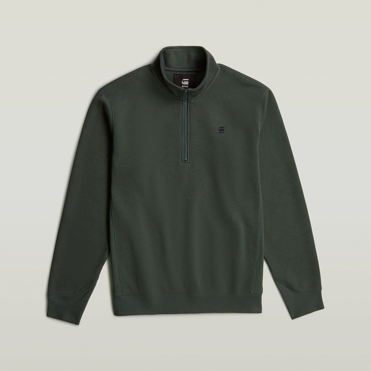 G-STAR Premium core half zip r sw ls Heren Trui graphite Zilver