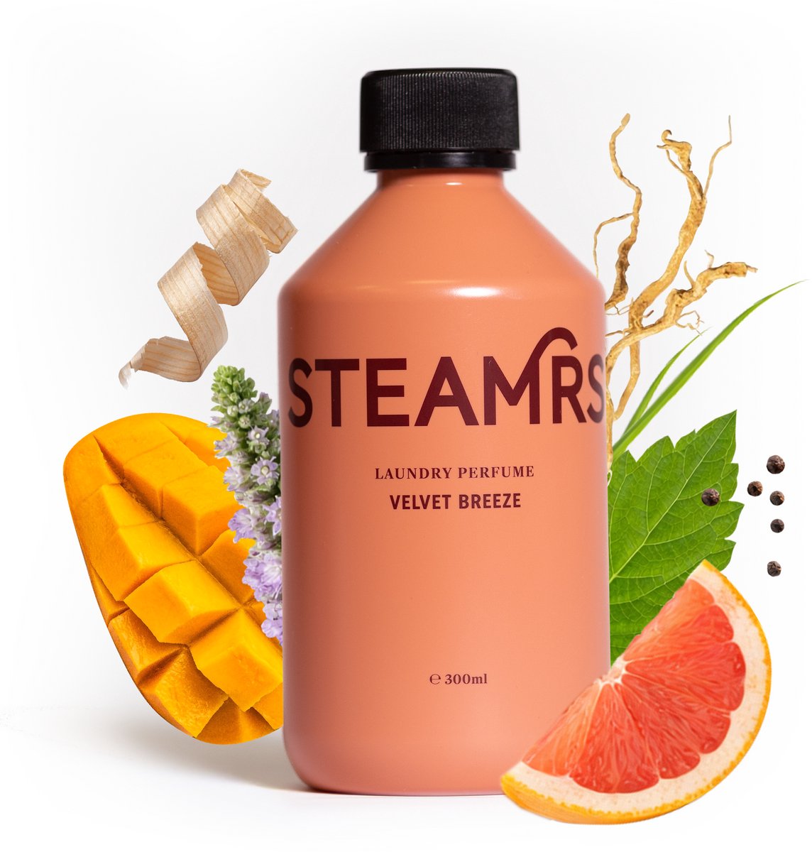 STEAMRS - Luxe Wasparfum - Velvet Breeze - 300 ml Designer parfum voor je kleding - 30-40 wasbeurten - Verzorgend voor textiel