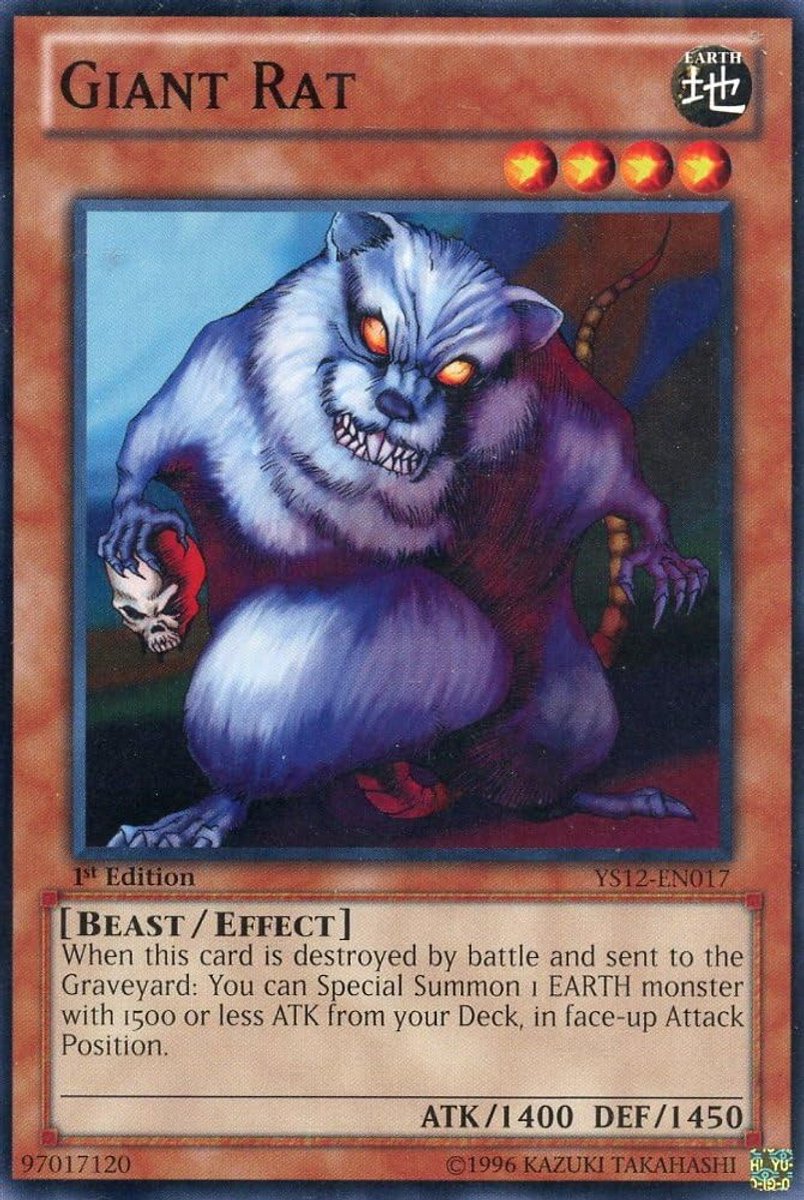 Yu-Gi-Oh! Monsterkaart Rat Groot Starter Deck XYZ Symphony Eerste Editie