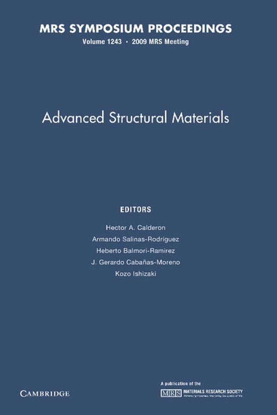 Advanced Structural Materials | 9781107406797 | Calderon, Hector A ...
