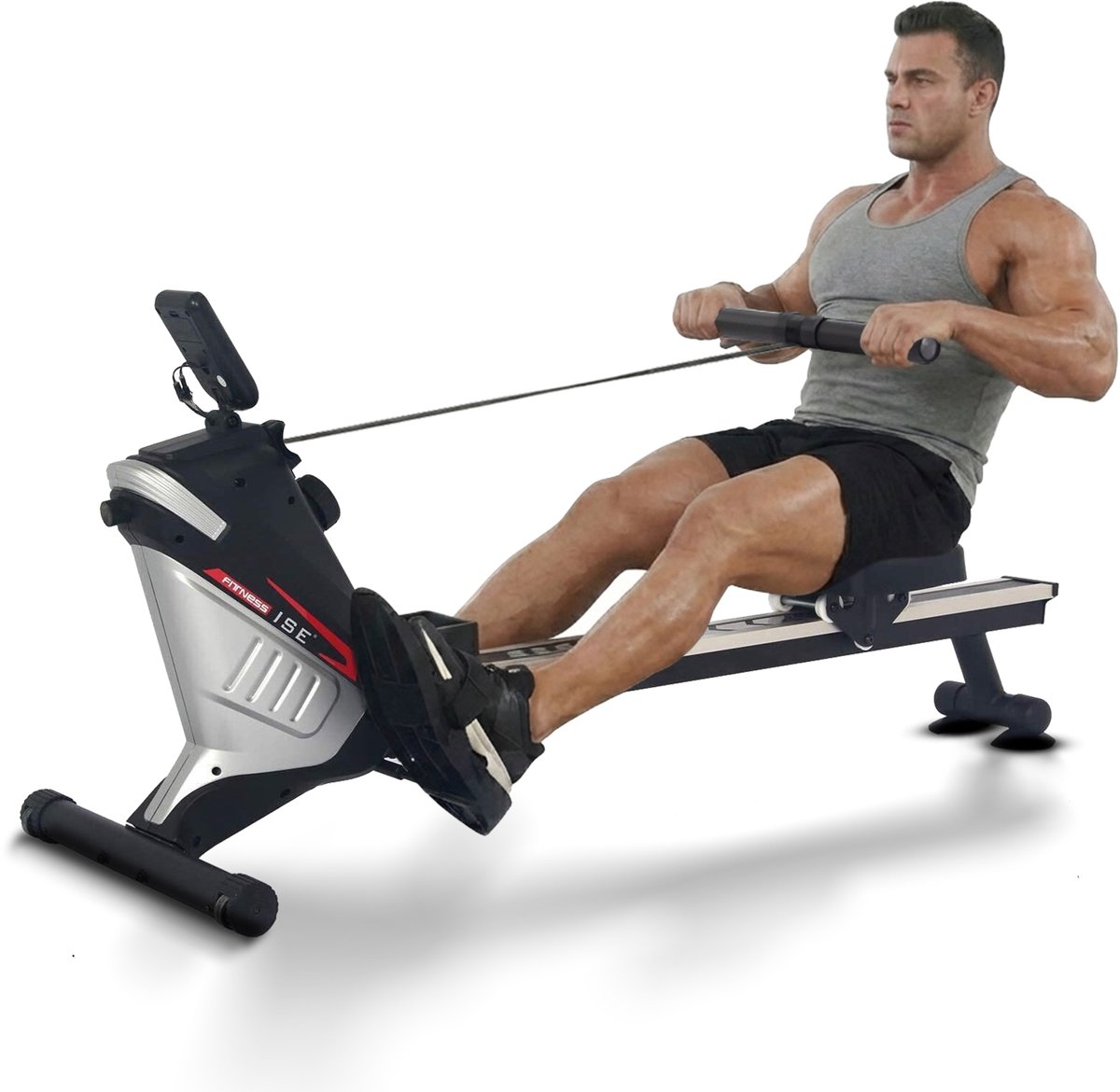 ISE Roeimachine inklapbaar - Opvouwbare Indoor Roeitrainer - ISE - €259,95