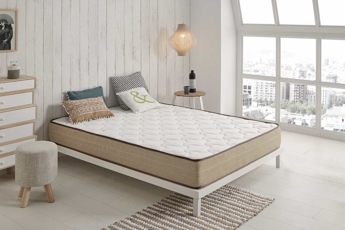 Bamboo Fresh Viscosoft Matras - 140 x 200 cm - Wit - Ergonomisch en Antibacterieel - Duo-System Technologie - Hoge Duurzaamheid