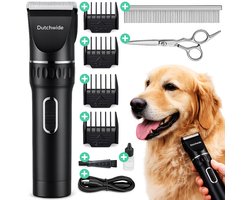 Dutchwide Professionele Honden tondeuse - Voor dikke vacht - Trimmer hond - Trimtafel - Dieren - Geschikt voor Katten - Fluisterstil - Draadloos - Hondentrimmer - Trimset - Hondenpootjes