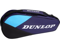 Dunlop- Tennistas- FX-CLUB 3RKT - Unisex Sporttas - Violet/Zwart/Cyaan