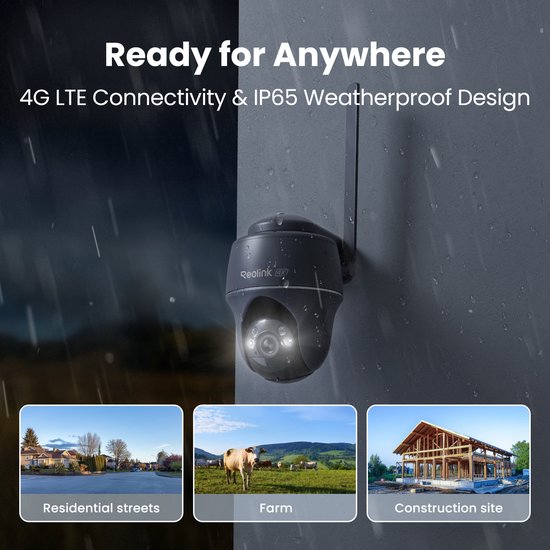 Reolink Go PT Ultra 4K LTE Mobiele Beveiligingscamera Draadloos Buiten, Geen WiFi, 3G/4G LTE, Batterijgevoed, SIM-kaart+32GB SD-kaart Inbegrepen, Kleuren Nachtzicht, Slimme Detectie, Tweewegs Audio, Lokale/Cloud Opslag, Grijs van Merkloos — afbeelding 2