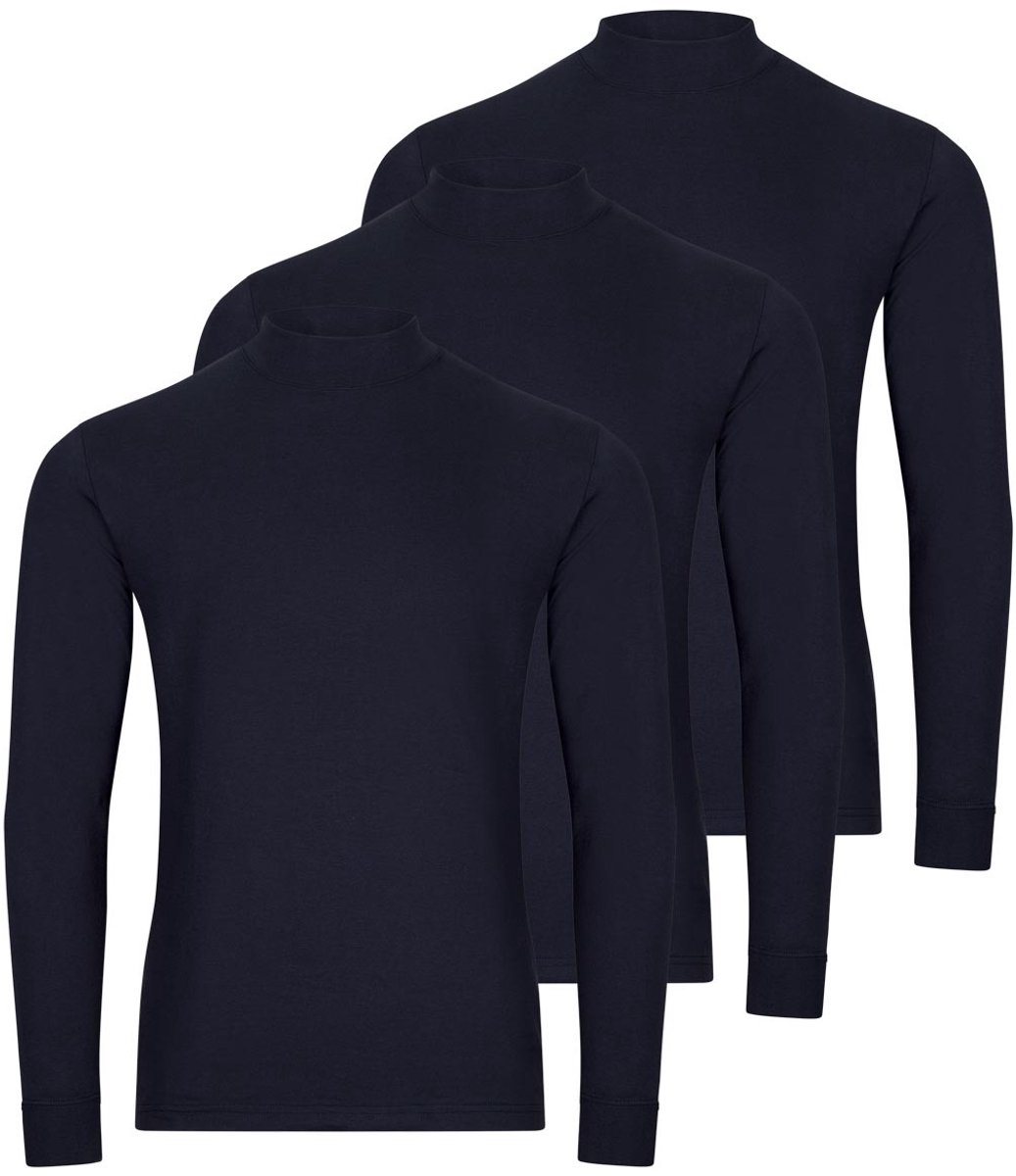 RAGMAN Heren longsleeve 3 pack Basic