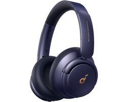 Soundcore Q30 by Anker Bluetooth-hoofdtelefoon, hybride actieve geluidsisolatie, individuele modi, Hi-Res geluid, EQ in app, 40h batterij, comfortabele grip, verbinding van 2 apparaten (blauw)