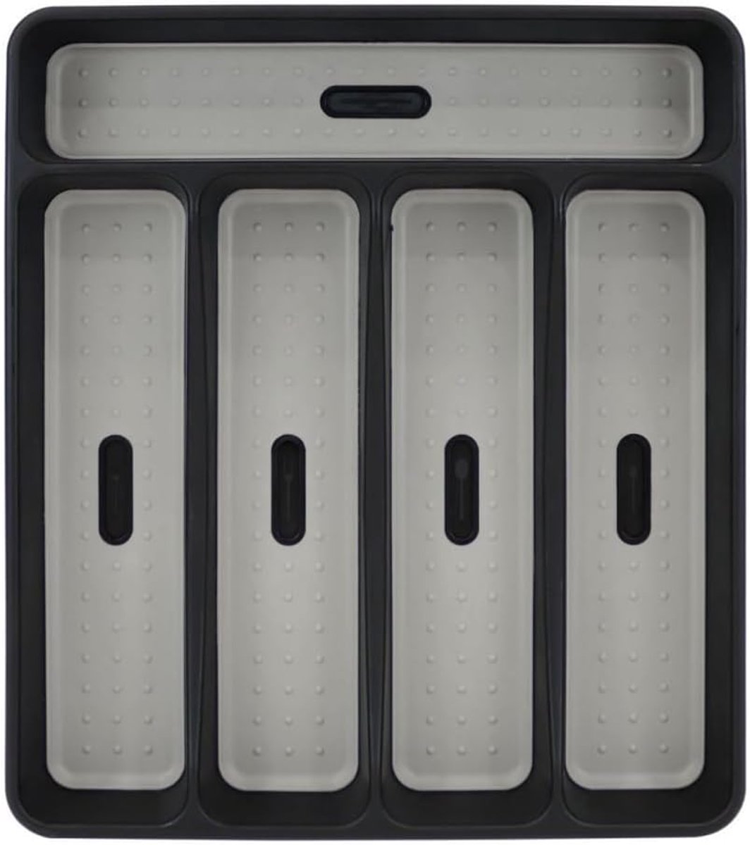 Bestekbak – Antislip Lade-Organizer voor Keuken, 32 x 29 cm, 2 Compartimenten