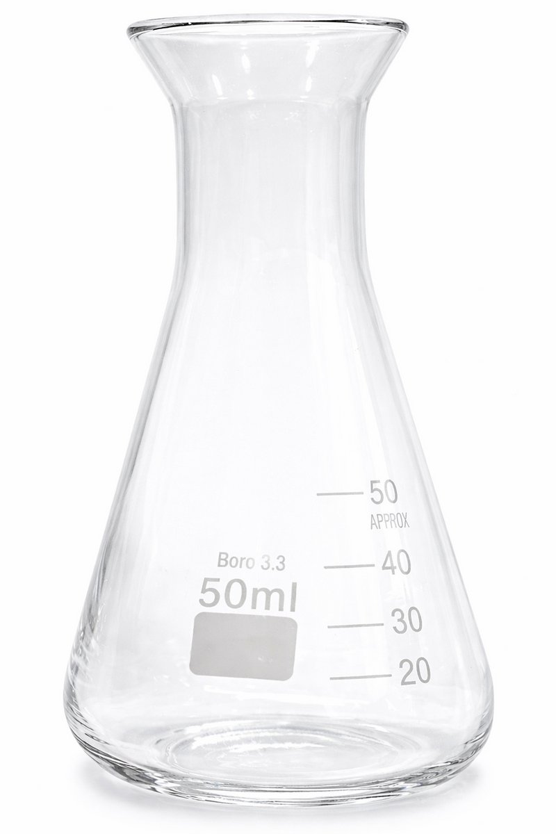 Erlenmeyer 50 ml gegradueerd hittebestendig