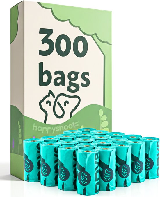 Sacs à crottes de chien biodégradables - Lavande 300 pièces - Dog Poop Bags - Sacs pour chiens - Sacs à crottes chat et chien