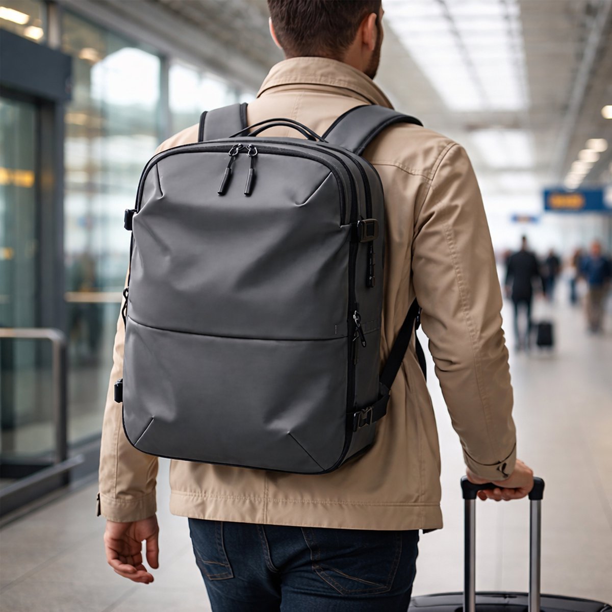 Rugzak Met Vacuüm - Handbagage - Reisrugzak - Vacuum Rugzak - Handbagage - Space+ Travel - Vacuum Backpack – foto 4