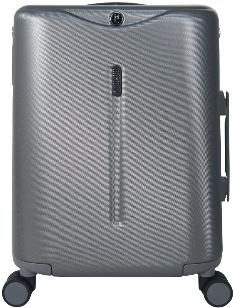 MiaMily Carry-On - Handbagage koffer - Ride-on voor kinderen - Met zitje tot 100kg - TSA slot - Charcoal grey