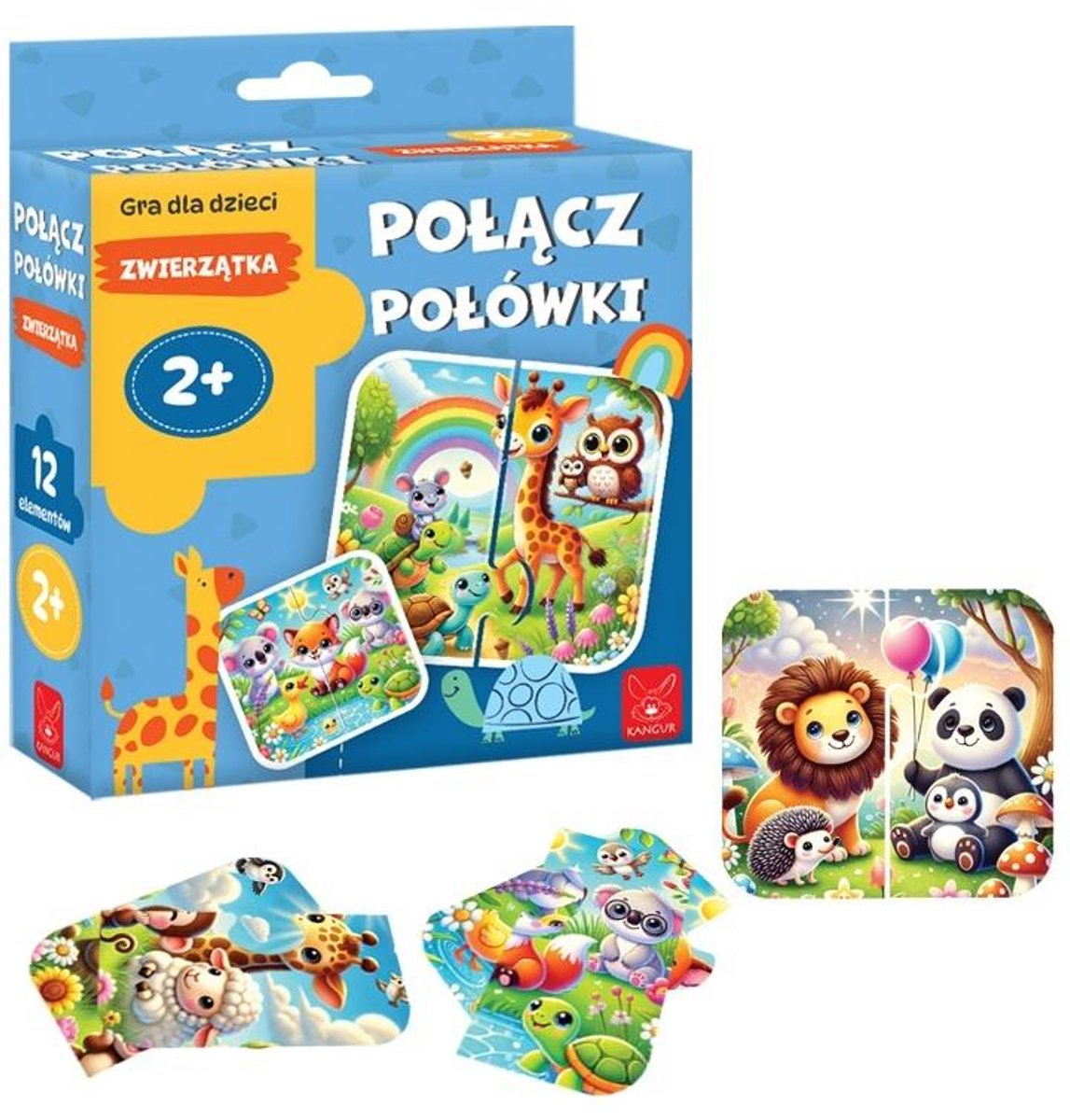 Verbind de helften van het diertje - puzzel