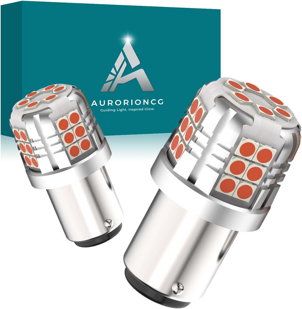 Rode 1157 BAY15D LED Lampen 12V P21/5W voor Rem- en Achterlicht