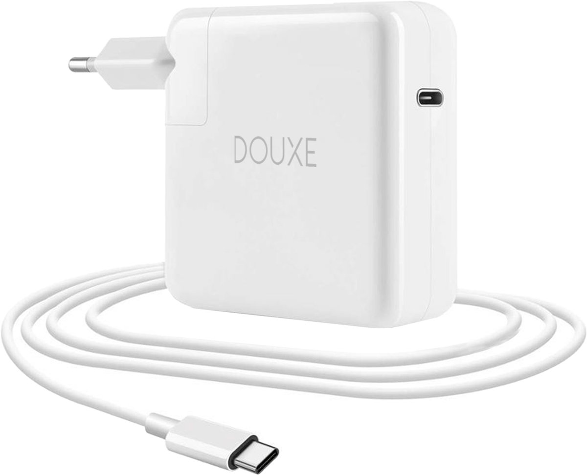 Usb-c oplader – Voedingsadapter – Universele Laptop Oplader inclusief kabel - 100W - Douxe