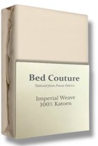 Bed Couture - Hoeslaken van 100% Katoen - Tweepersoons 160x200cm - Hoekhoogte 30cm - Ultra Zacht en Duurzaam - Vanille