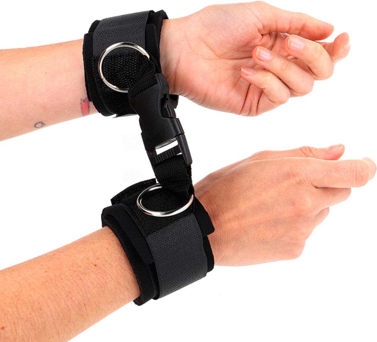 Kink - Neoprene Hook&Loop Fastener Wrist Restraints Black Adjustable 22-34 Cm