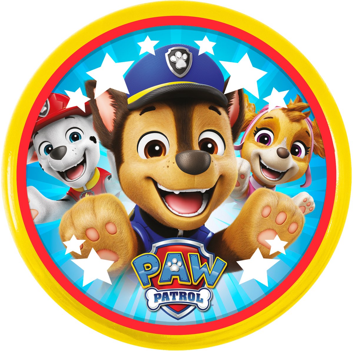 Sombo Wurfscheibe Paw Patrol, Verschillende kleuren, Kunststof