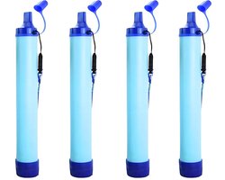 Waterfilters Survival - Set van 4 - Waterzuiveringsapparaten - Waterfiltersysteem - Voor Noodpakket en Noodsituaties - Waterzuiveraar - 6000L Totaal