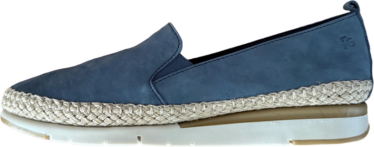 Flex&Go loafer instapper art. FUSION in nubuck jeans - maat 38