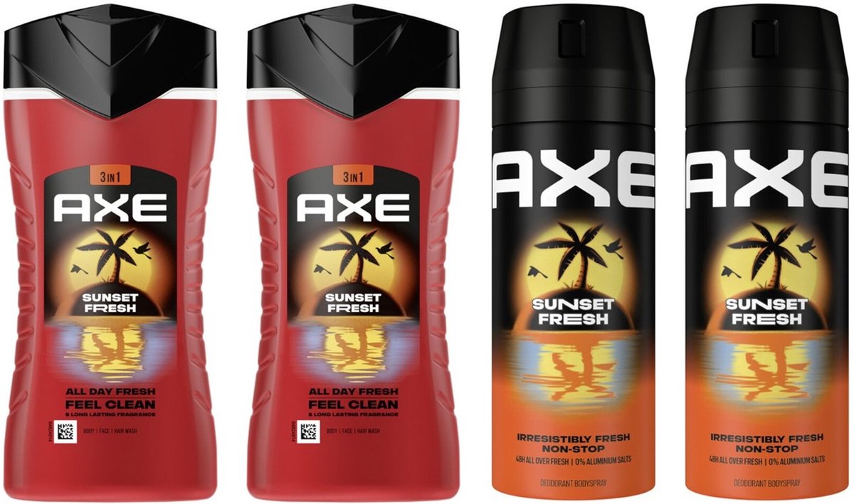 AXE - Sunset Fresh - Douchegel 2 x 250 ml + Deo Spray 2 x 150 ml