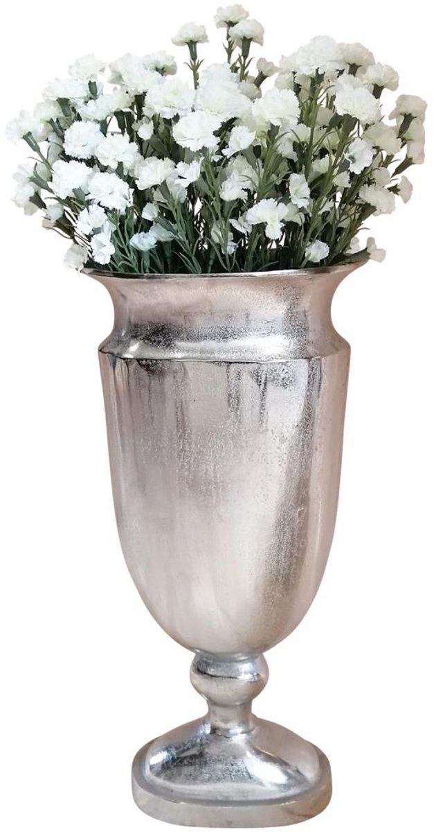 Michael Noll - Vaas - Zilver - Aluminium - XL - 66 cm