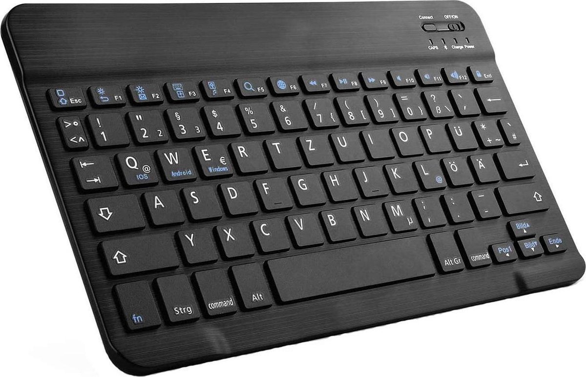 Draadloos Bluetooth Toetsenbord met Duitse QWERTZ-lay-out en Multimedia-toetsen