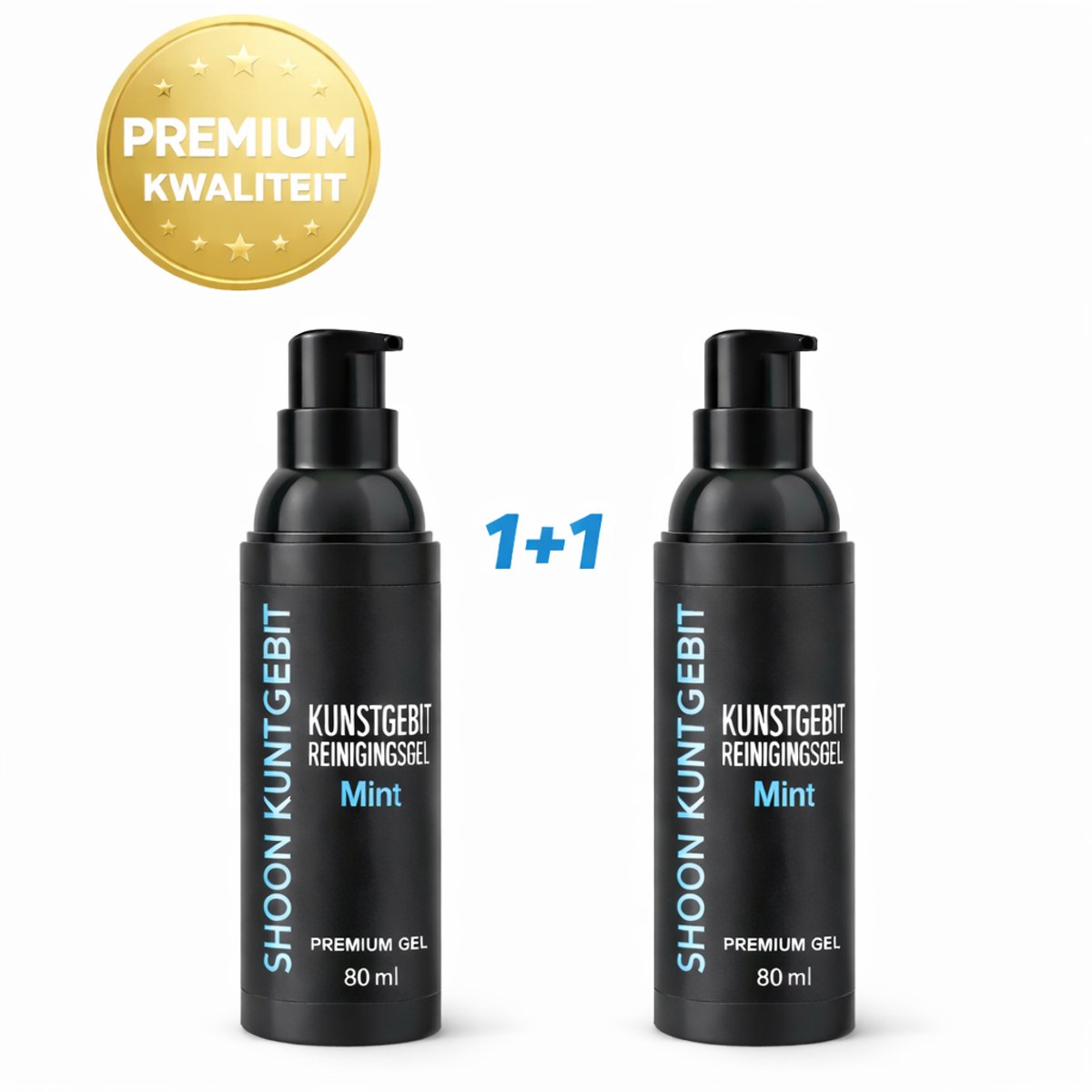 Kunstgebit Reinigingsgel Mint – Extra Effectieve Dagelijkse Reiniging – 1+1 Deal – Voor Kunstgebit, Prothese & Aligner