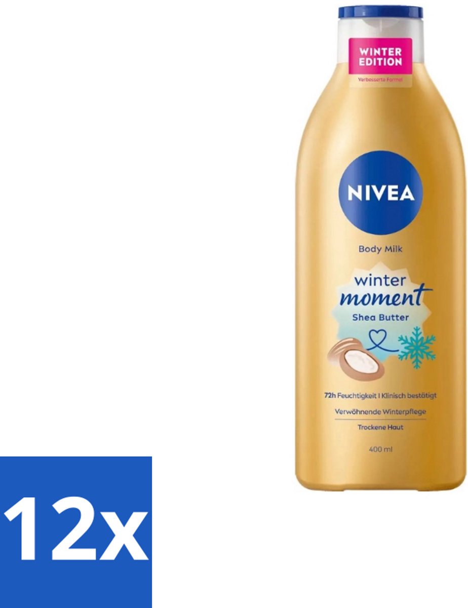Nivea – Bodymilk – Winter Moment – 400 ml - Voordeelverpakking - 12 stuks