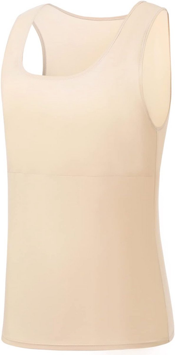 Compressie Vest voor Transgender FTM - Lange Tank Top Borst Binder voor Platte Borst
