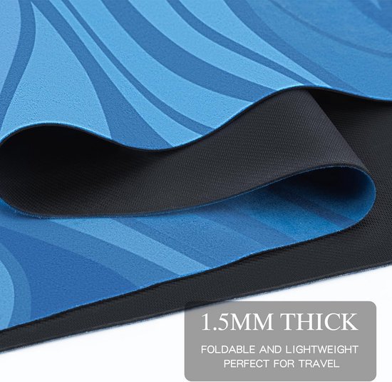 Dunne, Opvouwbare Yogamat voor Reizen en Workout - Antislip Trainingsmat Inclusief Draagtas — afbeelding 4