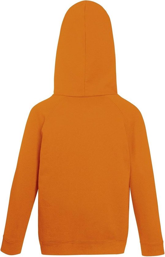 Fruit of the Loom Kids hoodie - Maat 140 (9-11) - Kleur Oranje