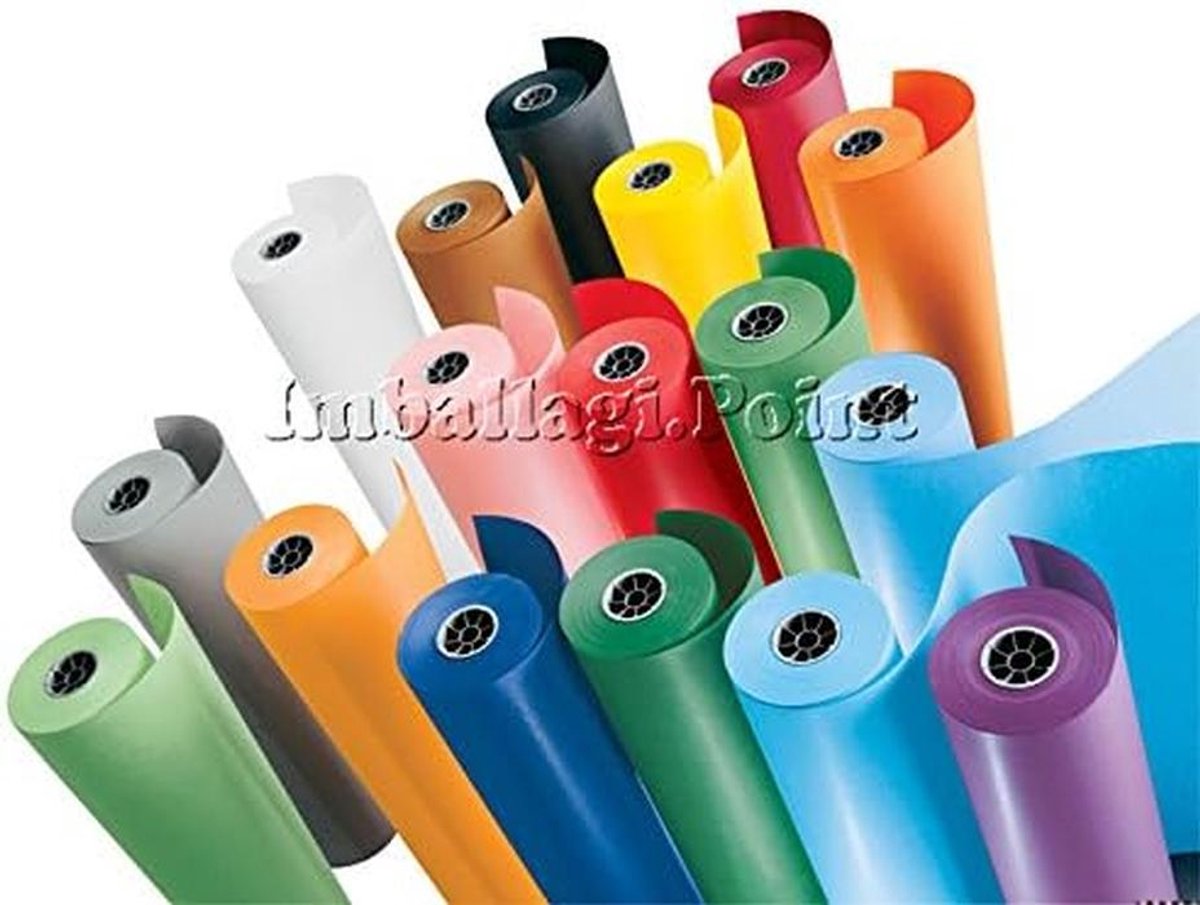 Extra Lange Geschenkpapier Rol in Effen Rood - 70 Meter