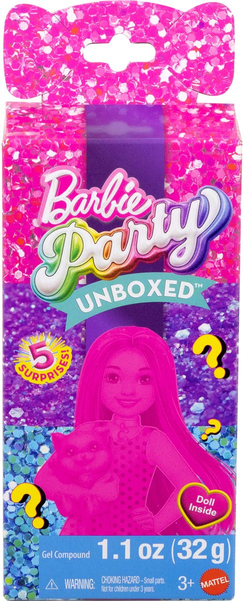 Mattel Barbie pop Chelsea Glam Party - verrassingsspeelgoed voor kinderen. — afbeelding 2