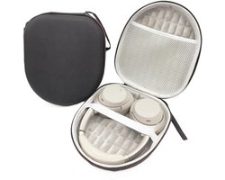 Headphone Bag, 23 x 19.5 cm, Compact Case Protection for Over-Ear Headphones and Accessories, Universal Transport Box, Protective Case in Black