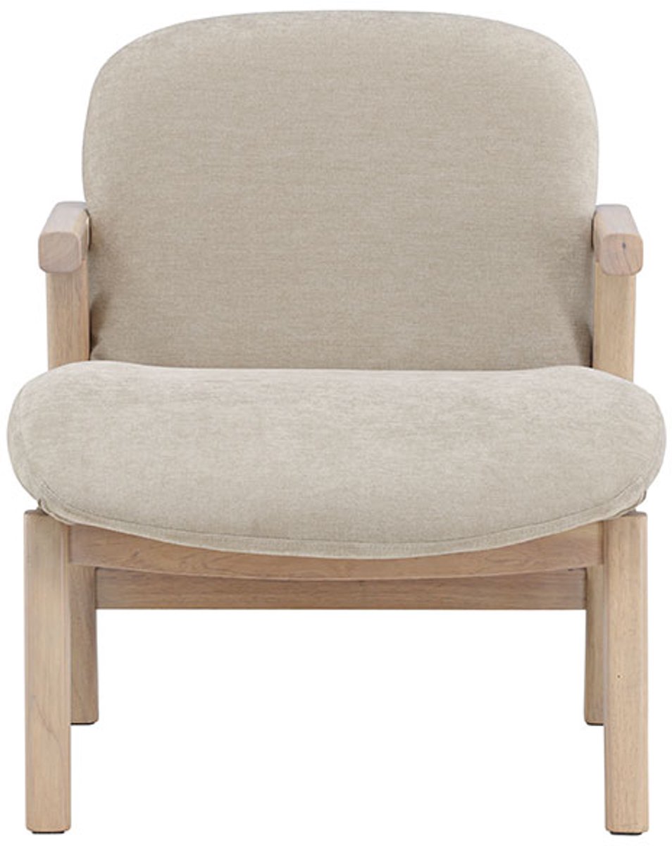 Rile fauteuil beige, whitewash.