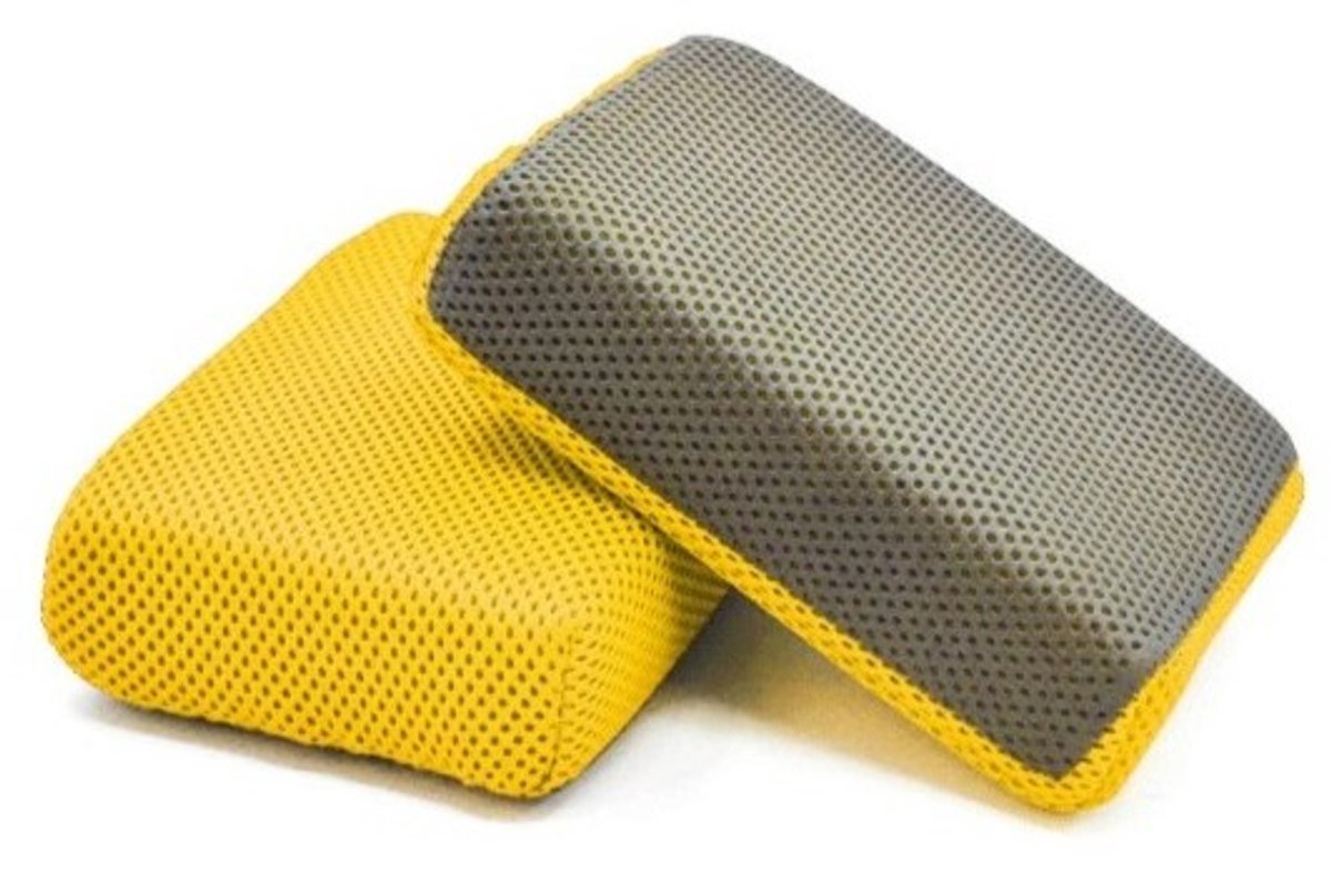 Klei Blok Auto - Clay Mitt Block - Auto klei - Detailing Handschoen - Autolak Reinigen - Car Detailing - Lak Reiniger - Klei Handschoen - Auto Kleidoek - Geel