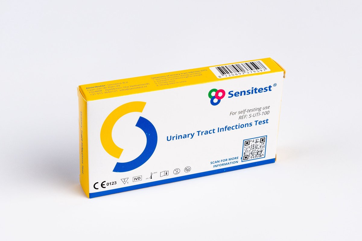 Urineweginfectie Sneltest – Zelftest voor Urineweginfectie – Binnen 2 minuten resultaat – Eenvoudig thuis uit te voeren – 1 stuk