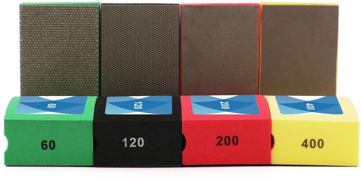 Diamant Polijstpads Set voor Graniet, Steen, Beton en Marmer - 4 Stuks