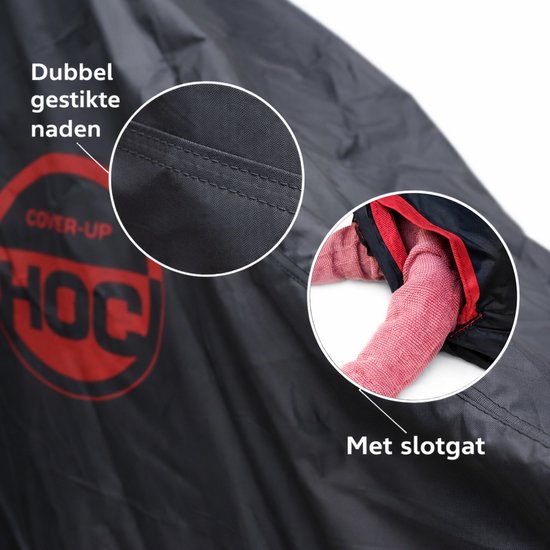 CUHOC Bakfietshoes geschikt voor Gazelle Makki Load - Zwart - Beschermhoes bakfiets - RED label van CUHOC — afbeelding 3