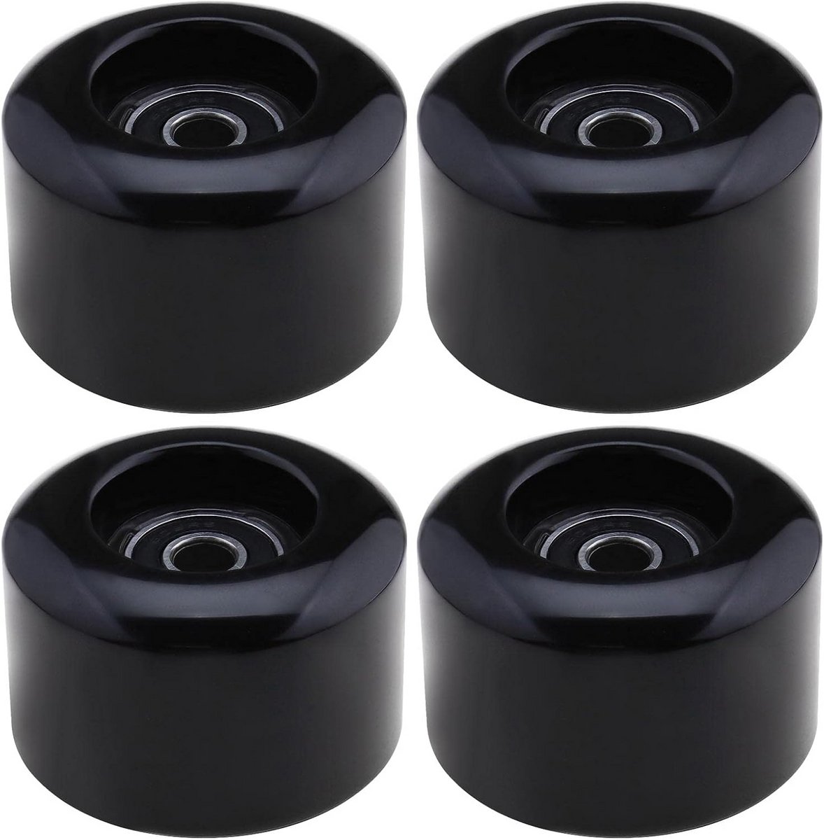 4 Stuks Rolschaatswielen 54mm 80A Inclusief ABEC-9 Lagers voor Quad Skates