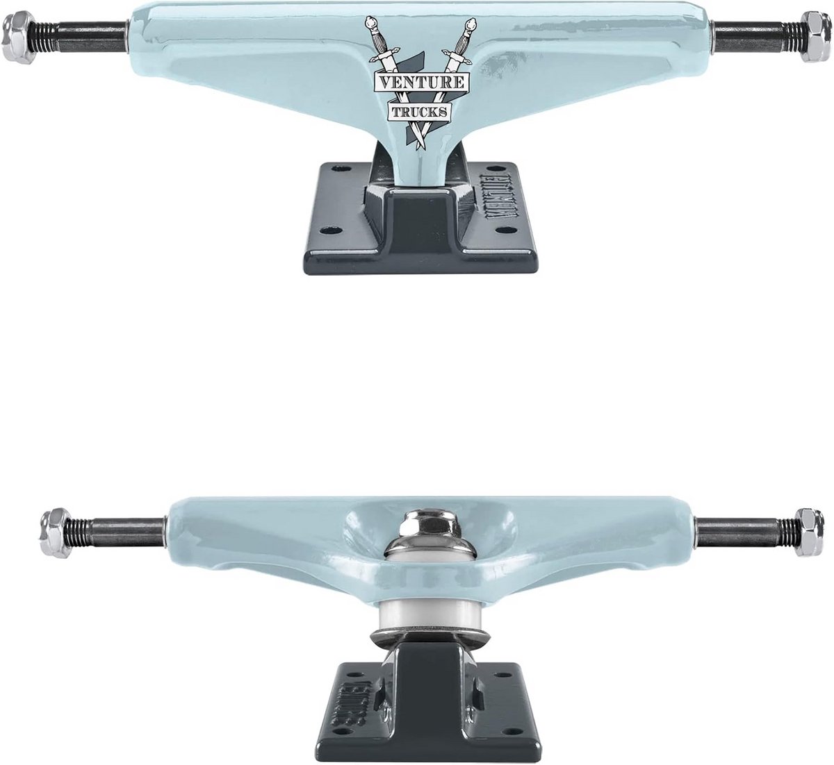 Stevige Skateboard Trucks 5.2 High 8 inch As Paar