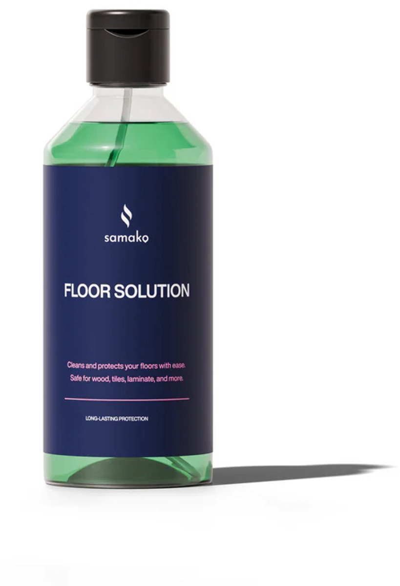 Samako Vloerreiniger Vloeistof 500 ml – Geconcentreerde Vloerreiniger voor Harde Vloeren – pH-neutraal, Streeploos – Voor Hout, Laminaat, Tegels & Natuursteen – Geschikt voor Aqualis S1