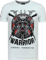 Savage Samurai - Stoere T shirt Heren - 6327W - Wit