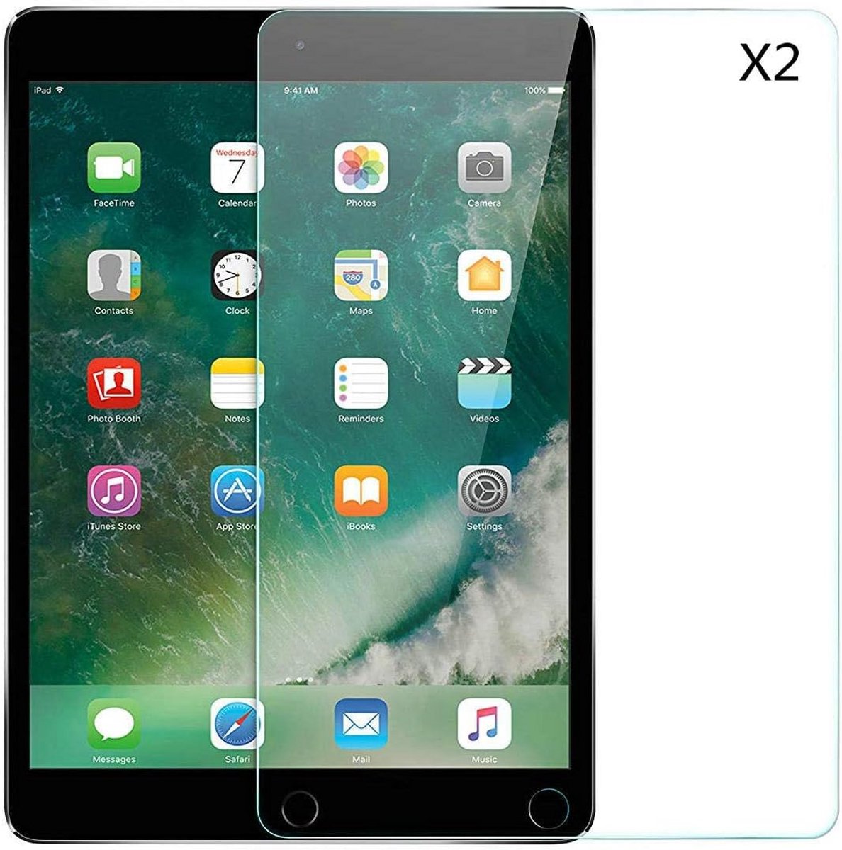 2x Gehard Glas Screenprotector voor iPad 5 (2017), iPad 6 (2018) & iPad Pro 9.7 inch