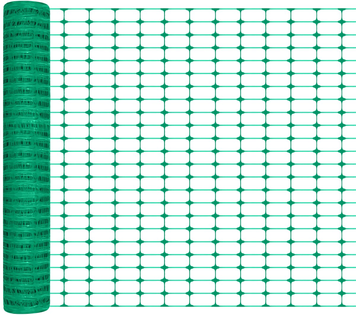Aufun Waarschuwingshek Veiligheidsnet 80m - Kunststof Afrastering - Bouwhek Erfafscheiding Tuinnet - Groen