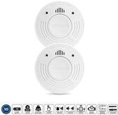 Alecto Rookmelder SD1010 2X - Brandmelder met batterij voor 10 jaar - Voldoet aan Europese norm - 2 stuks