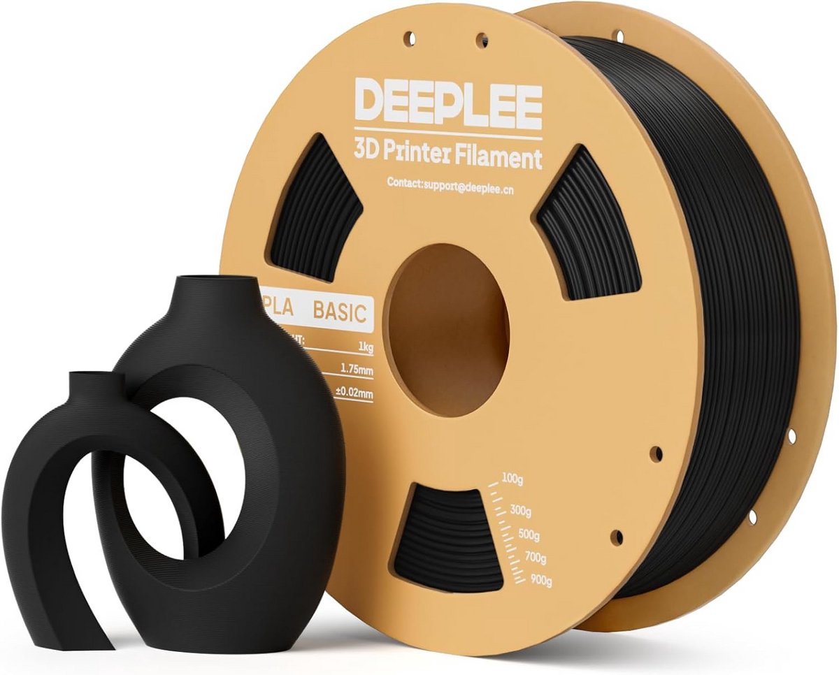 PLA Filament Zwart 1.75mm Sterke Taaiheid 1kg voor 3D Printer