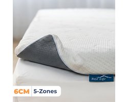 Best Life Matras Topper 120x200 - Topdekmatras - Tencel - Topmatras 6 CM