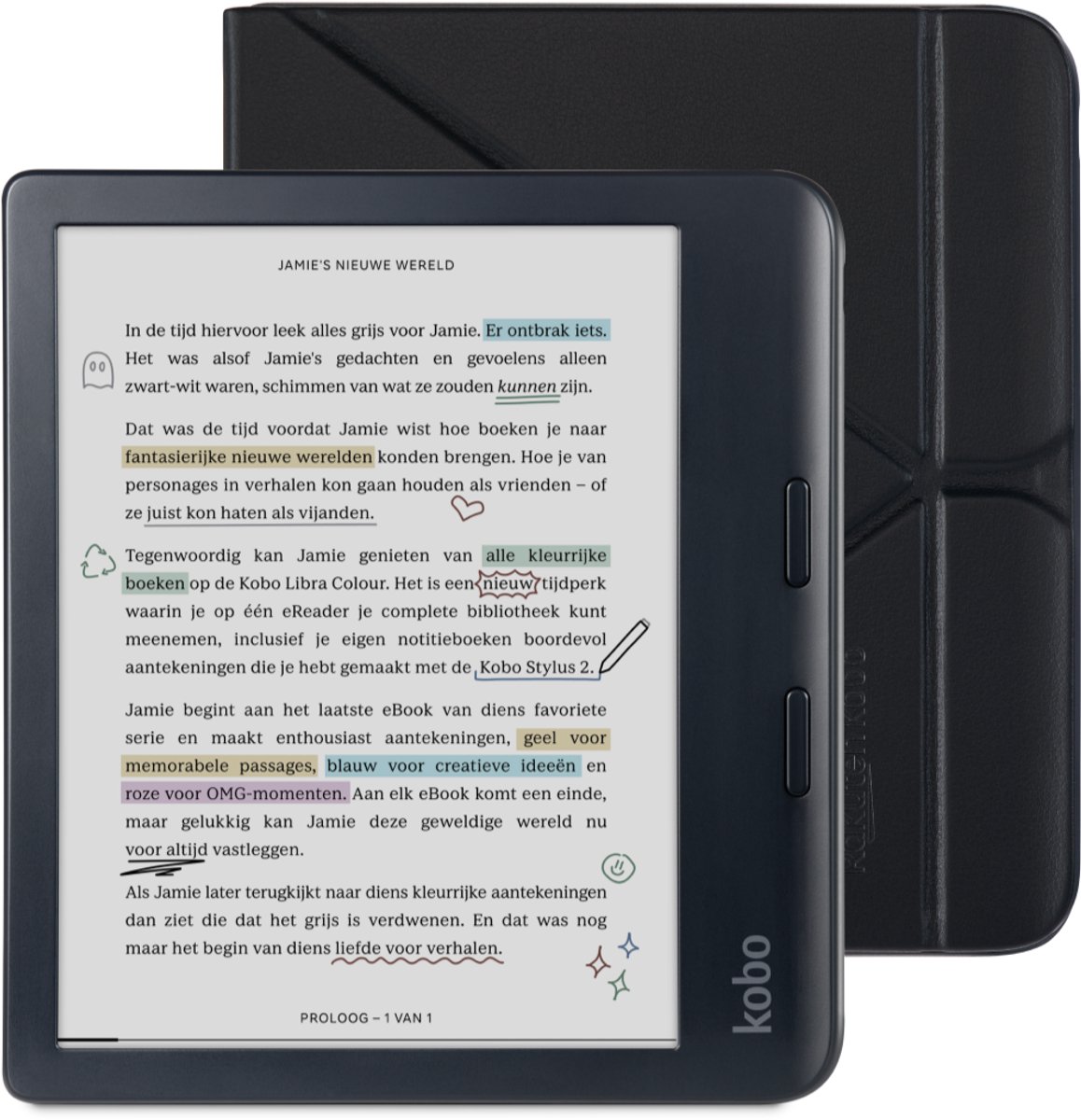Kobo Libra E-reader Bundel met 7 Inch Kleurenscherm en - Product - €269,00